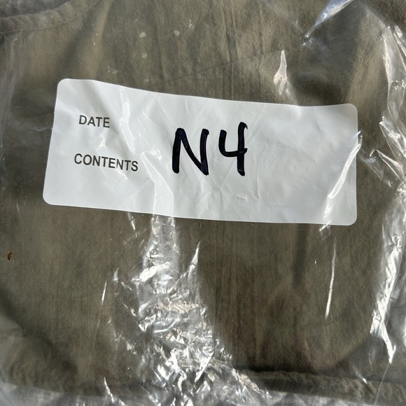 Olive Green Cotton Tank Top Boxy Cropped Minimalist Earthy Capsule Wardrobe M - Picture 8 of 8